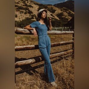 Ivy City Co Ryan Denim Jumpsuit Size XL